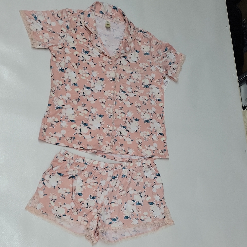 Jessica Simpson Floral Pink Pajamas